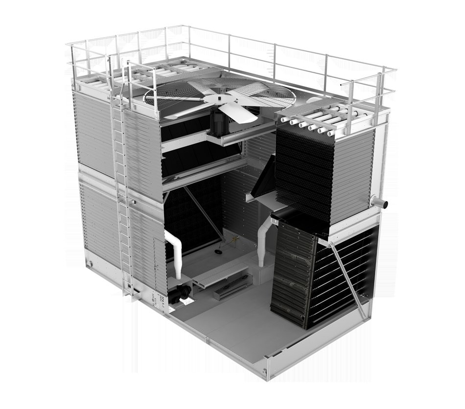 FXV3 Closed Circuit Cooling Tower FXV3 cutaway 950x836