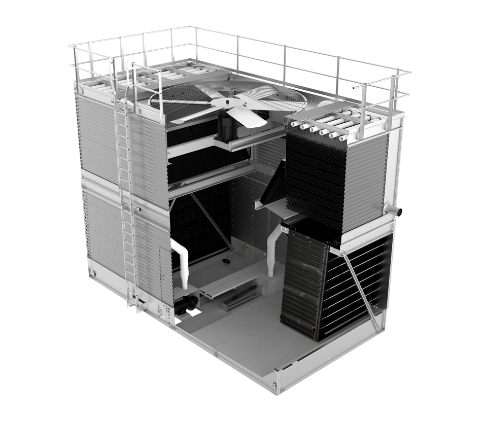 CXVT Evaporative Condenser - FXV3_cutaway 1
