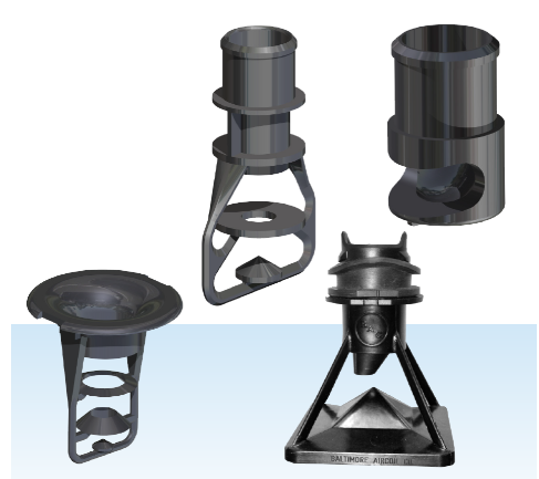 spray nozzle distribution bac cooling